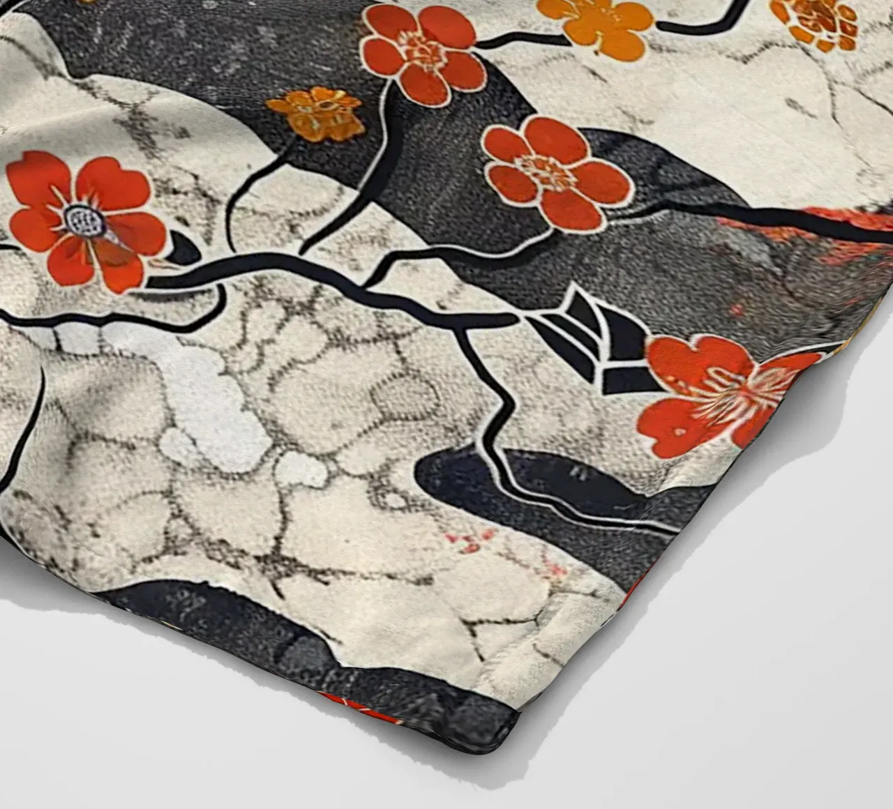 Sakura Serenity coperta in pile da Botanical Pattern House