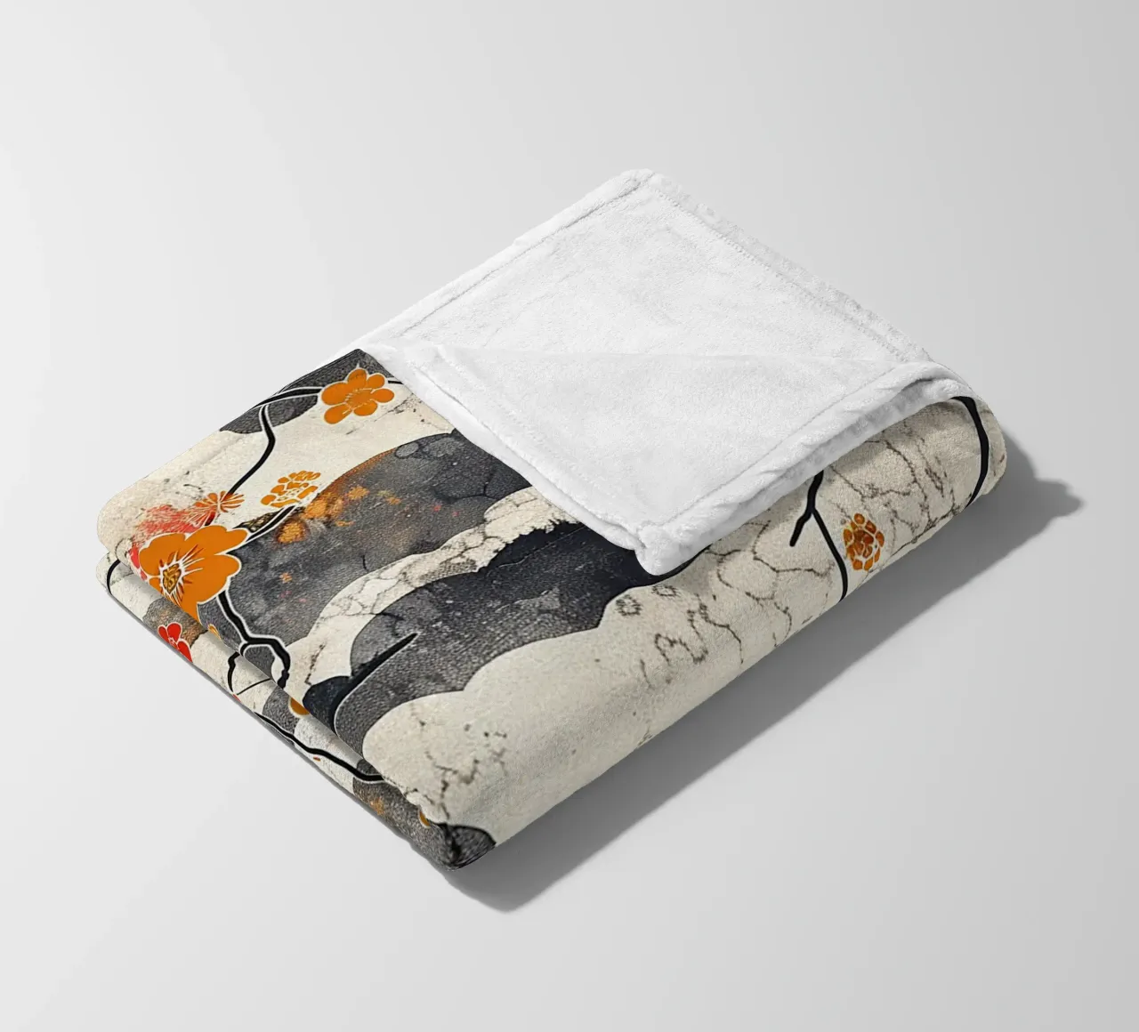 Sakura Serenity coperta in pile da Botanical Pattern House