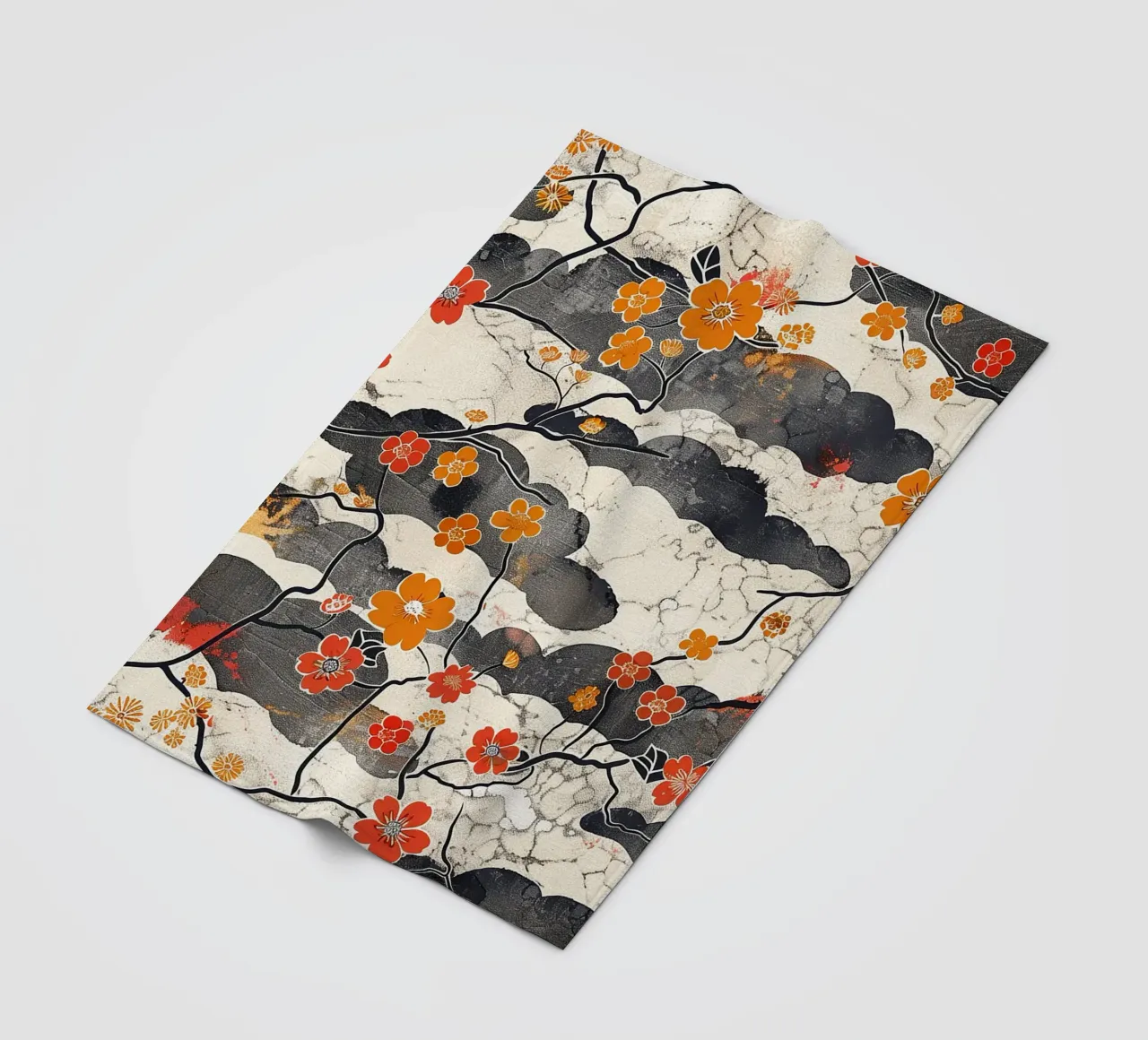 Sakura Serenity coperta in pile da Botanical Pattern House