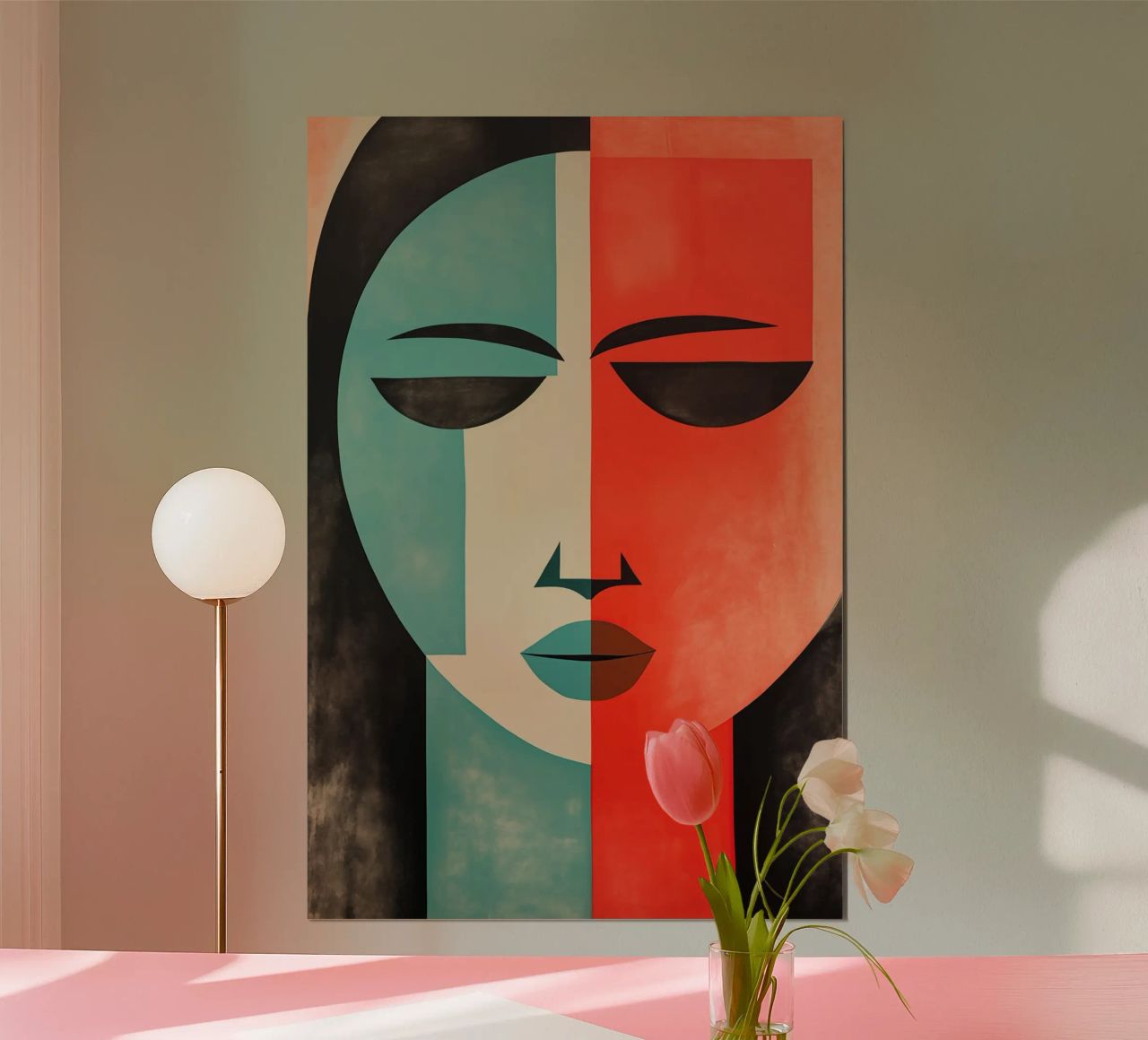 Abstraktes Gesicht Poster von Imagine