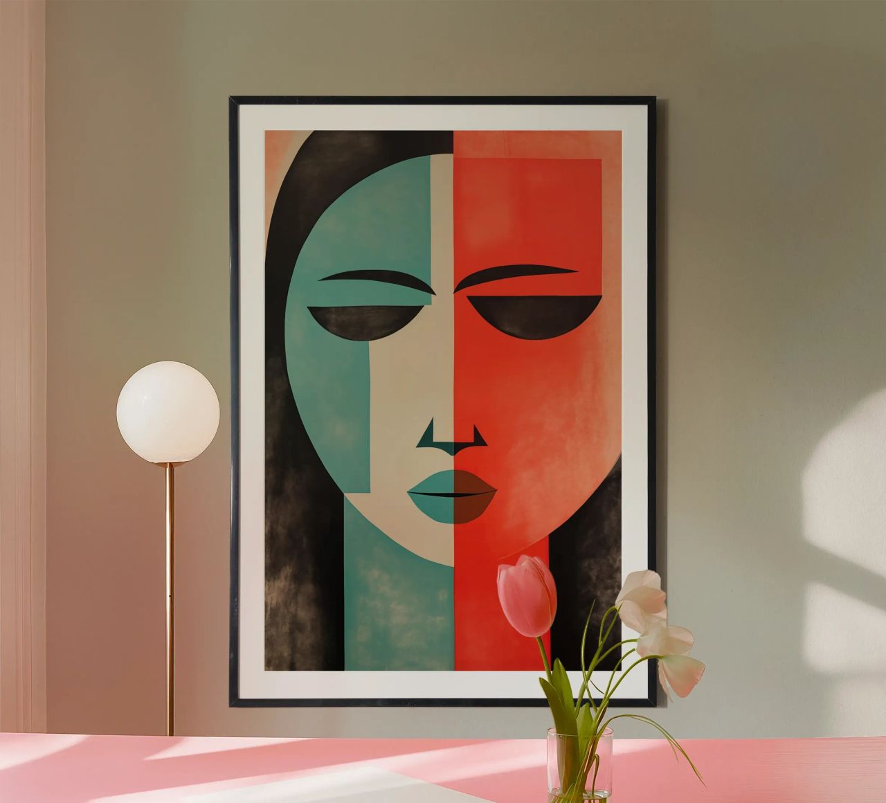 Abstraktes Gesicht Poster von Imagine