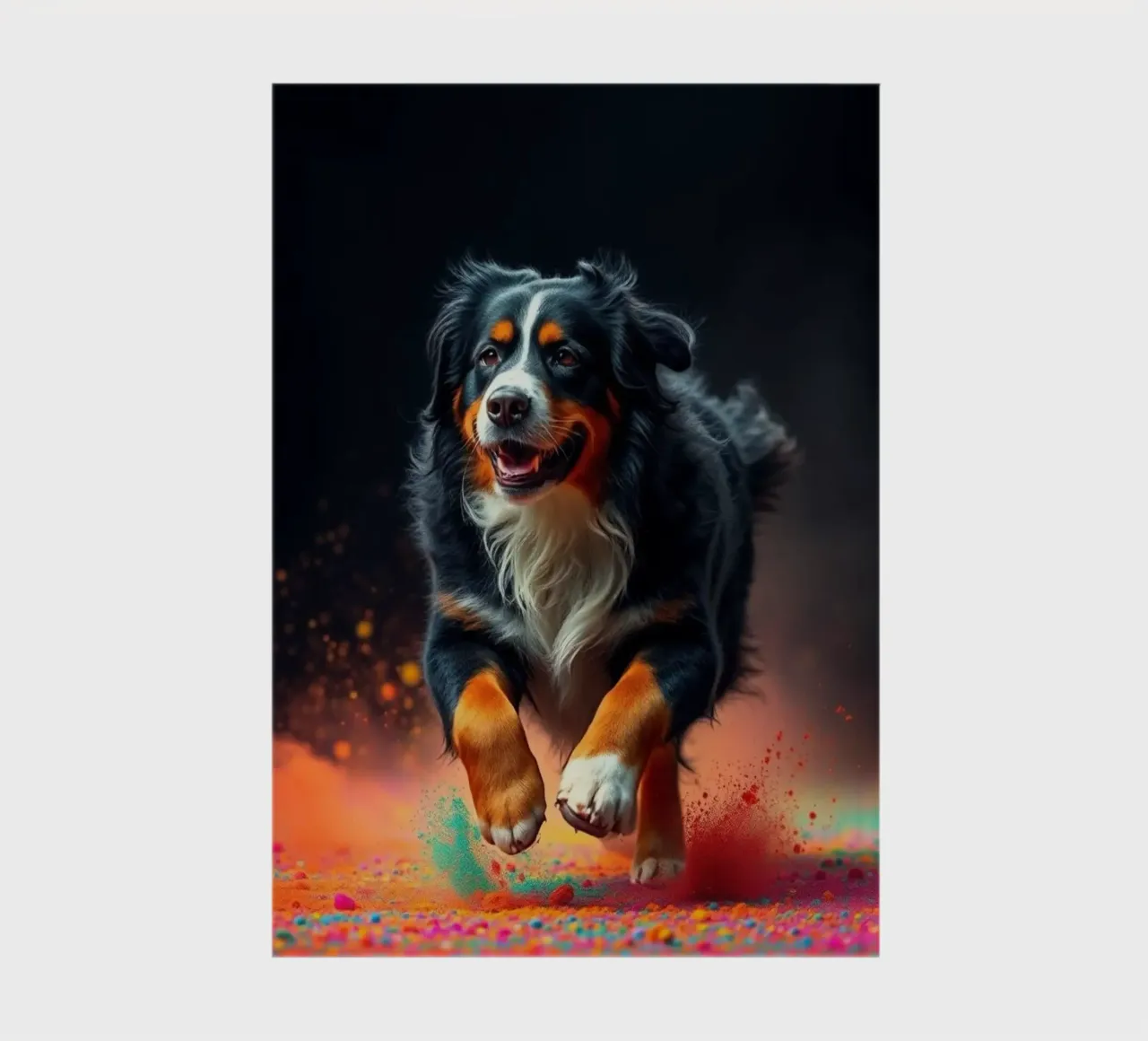 The colorful Bernese Mountain Dog #113 notebook by Yumis.Beargang.and.Me