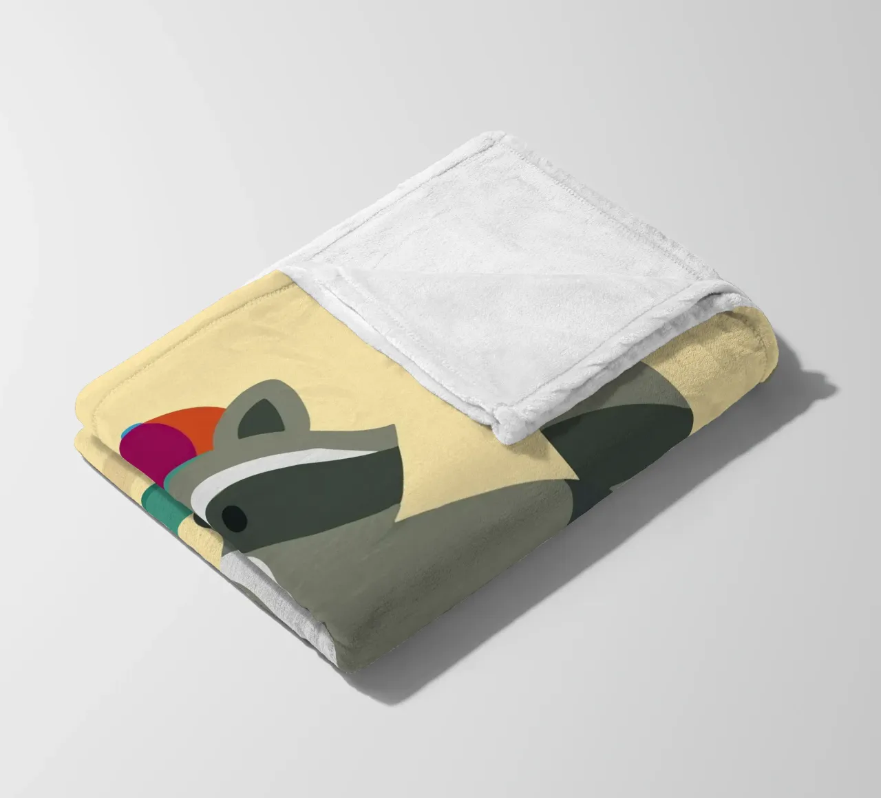 Procione da skateboard con berretto da baseball - Design cool per bambini coperta in pile da namosh