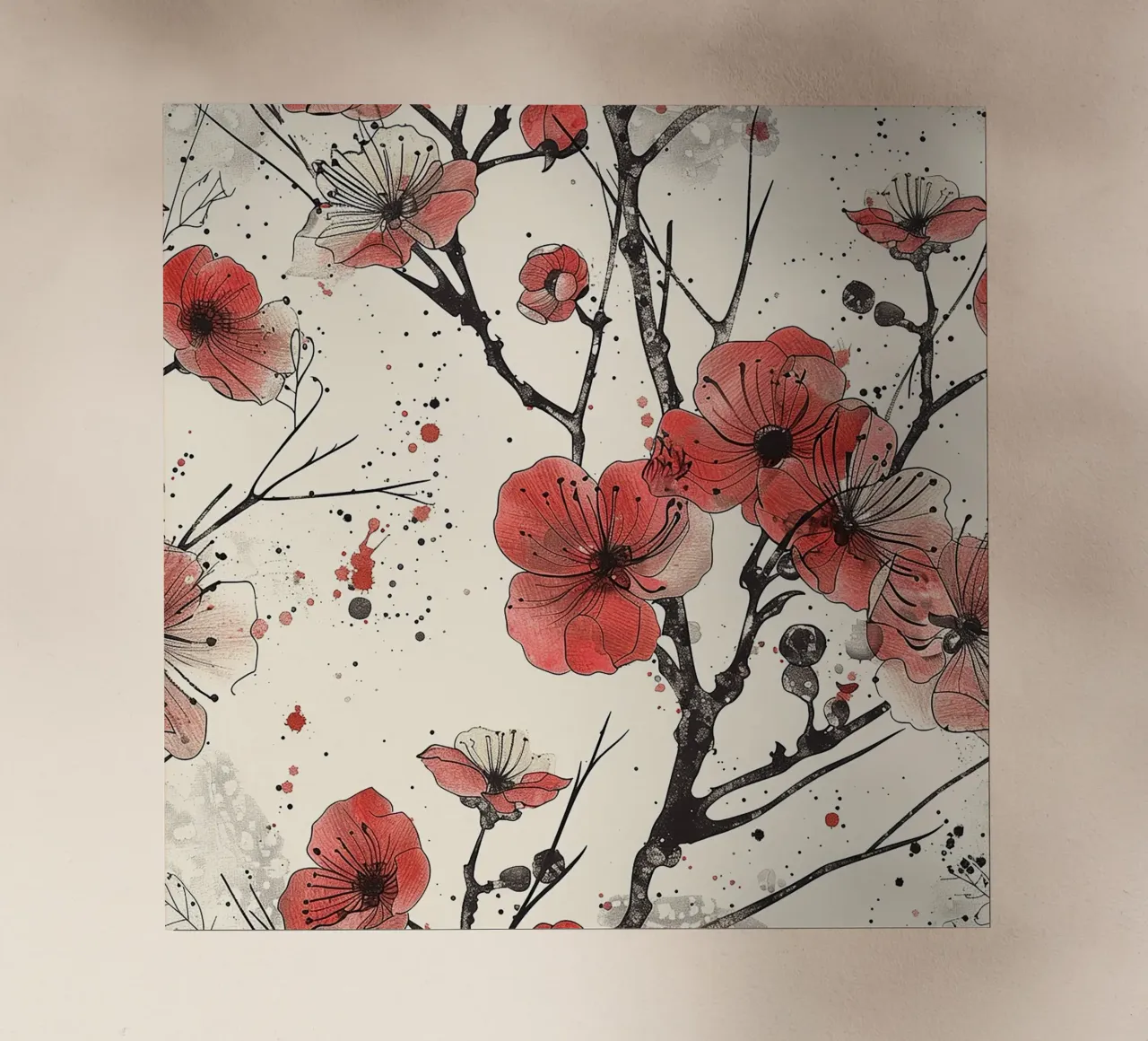 Sakura Serenity pellicola backlit da Botanical Pattern House
