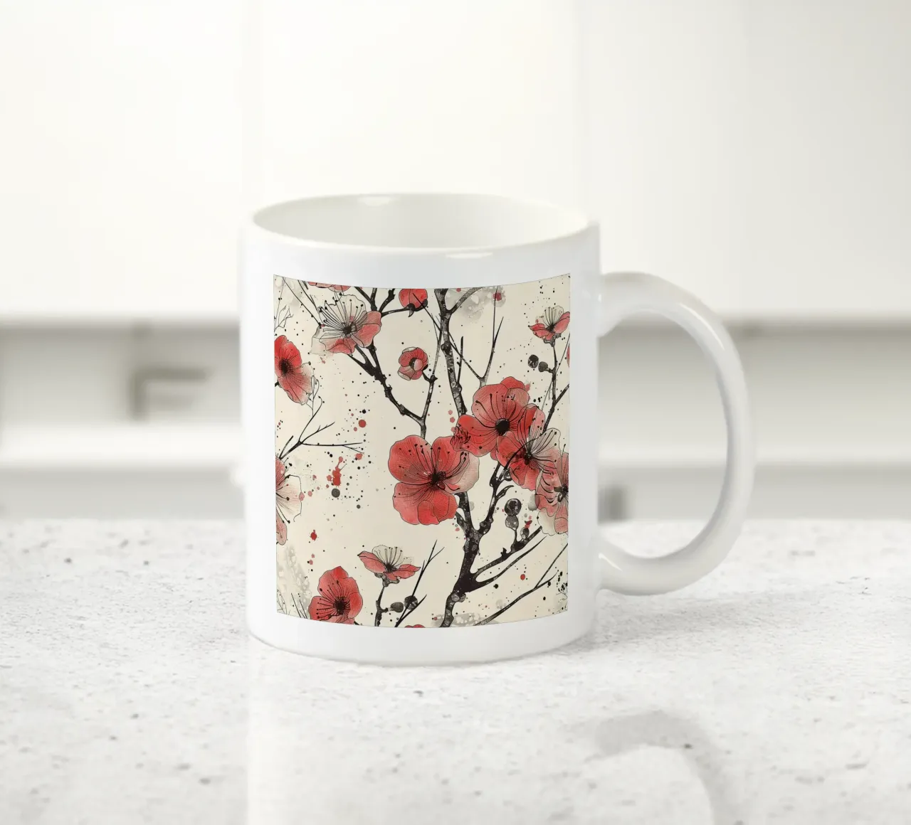Sakura Serenity tazza in ceramica da Botanical Pattern House