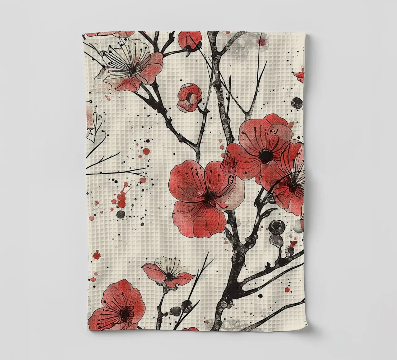 Sakura Serenity canovaccio da cucina da Botanical Pattern House