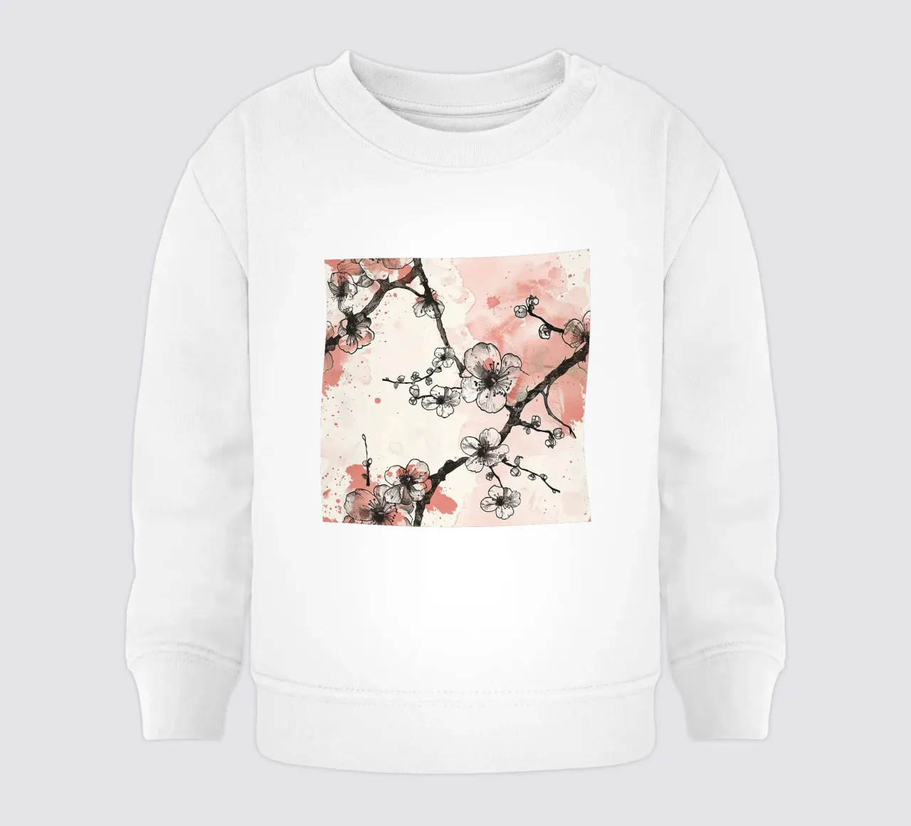 Sakura Serenity felpa neonato da Botanical Pattern House