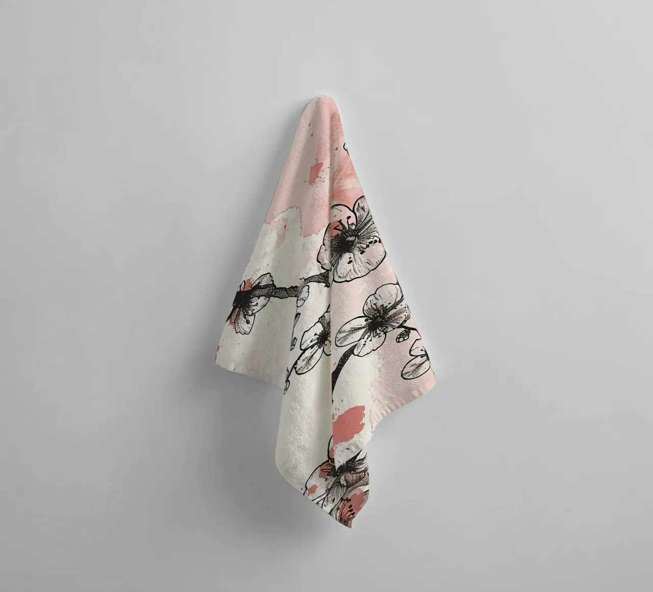 Sakura Serenity asciugamano da bagno da Botanical Pattern House