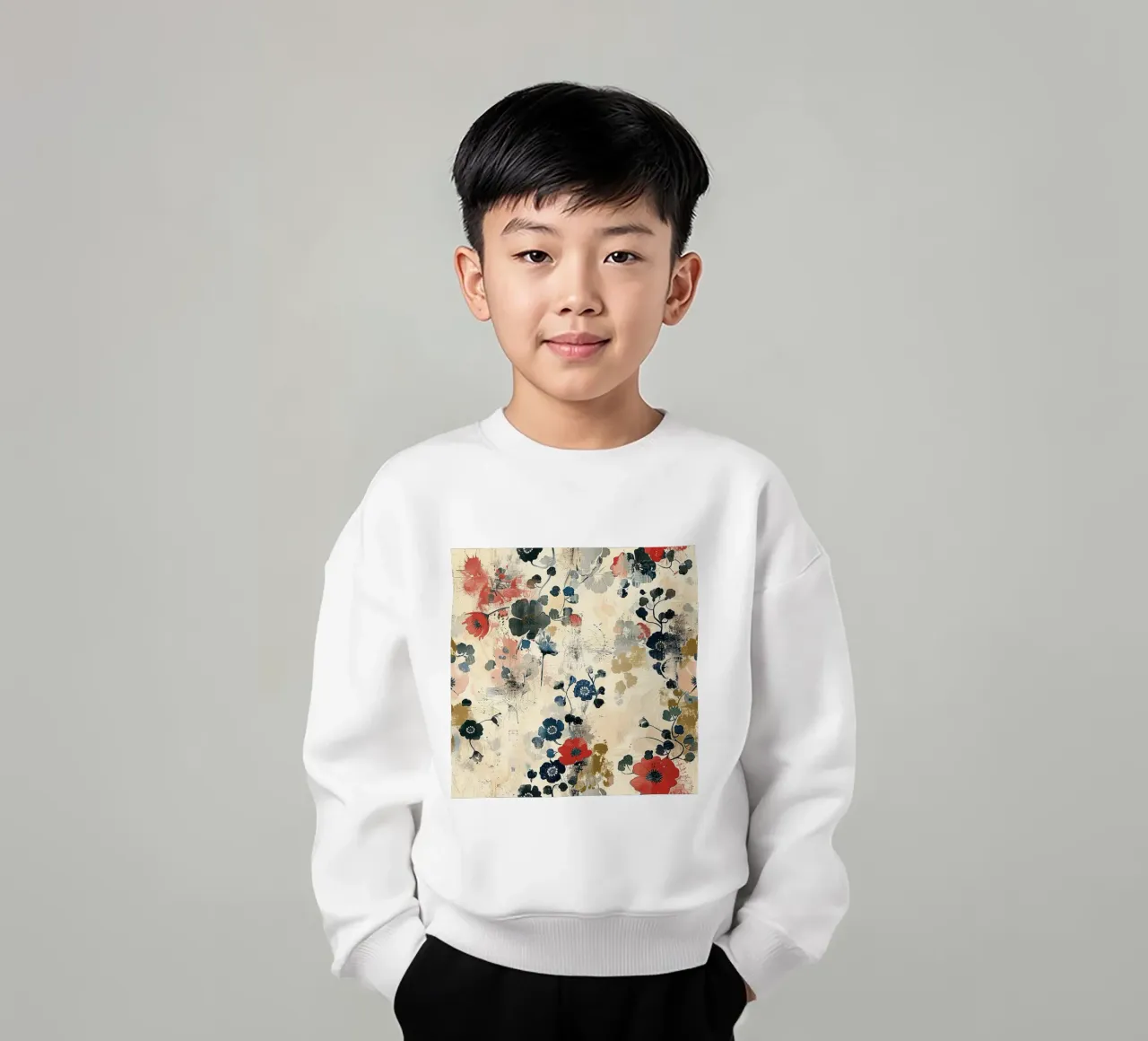 Sakura Serenity felpa bambino da Botanical Pattern House