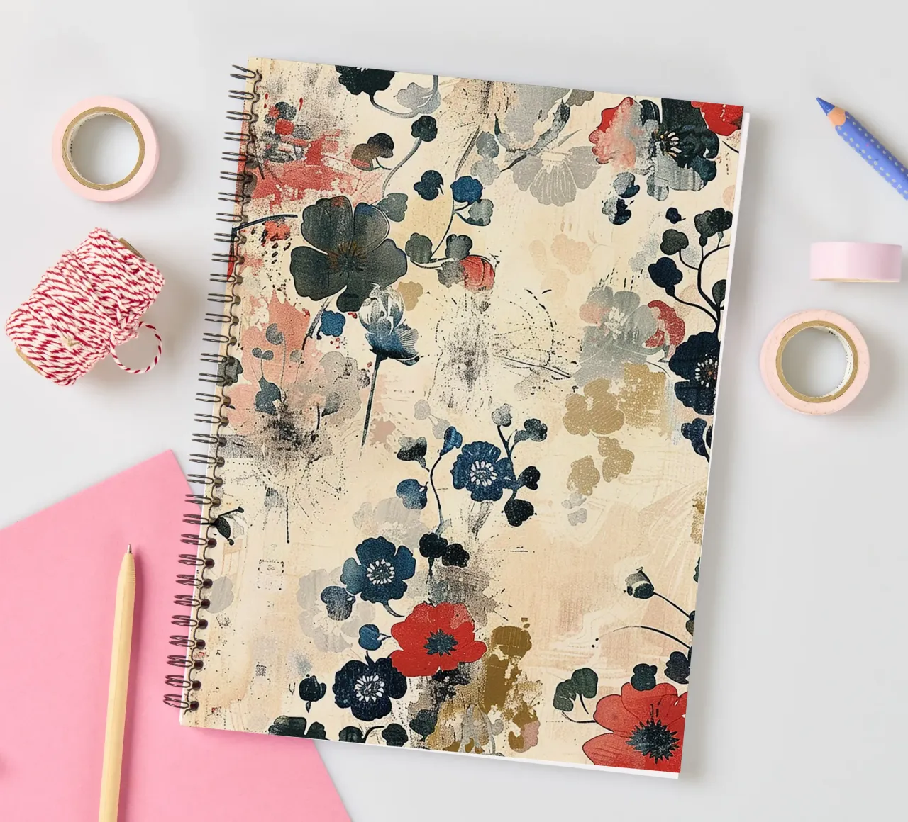 Sakura Serenity spiral notebook by Botanical Pattern House