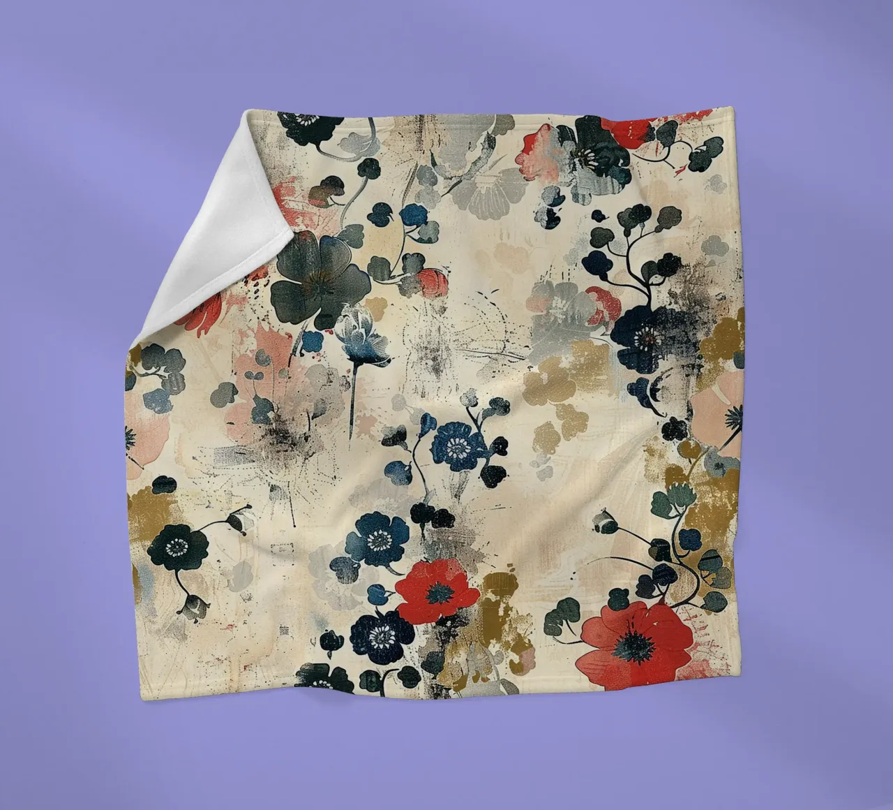 Sakura Serenity coperta in pile da Botanical Pattern House