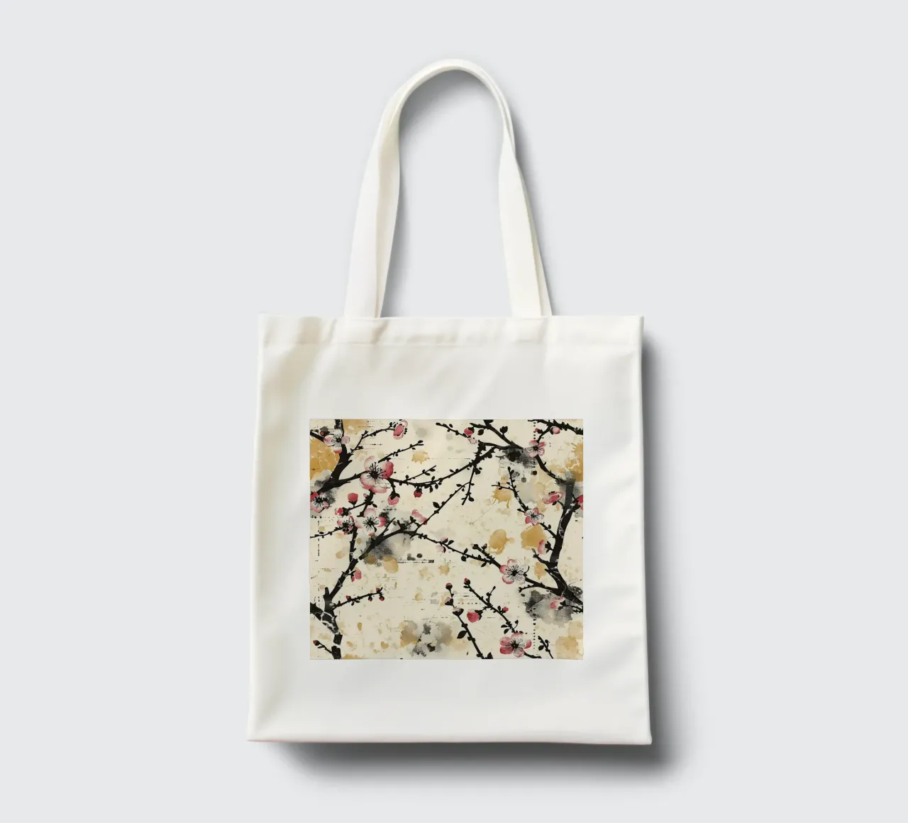 Sakura Serenity borsa in juta da Botanical Pattern House