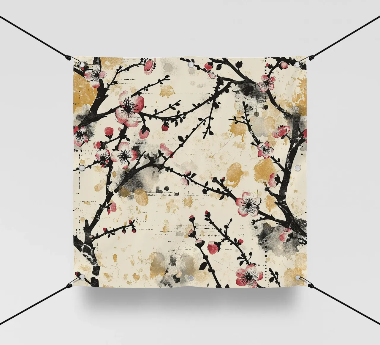 Sakura Serenity telo in pvc da Botanical Pattern House