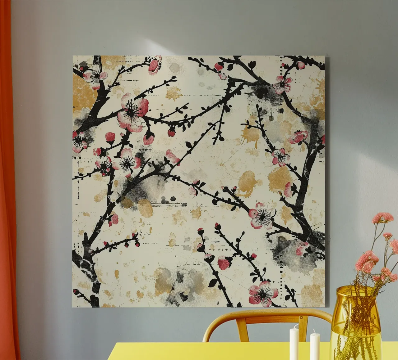 Sakura Serenity alluminio dibond da Botanical Pattern House