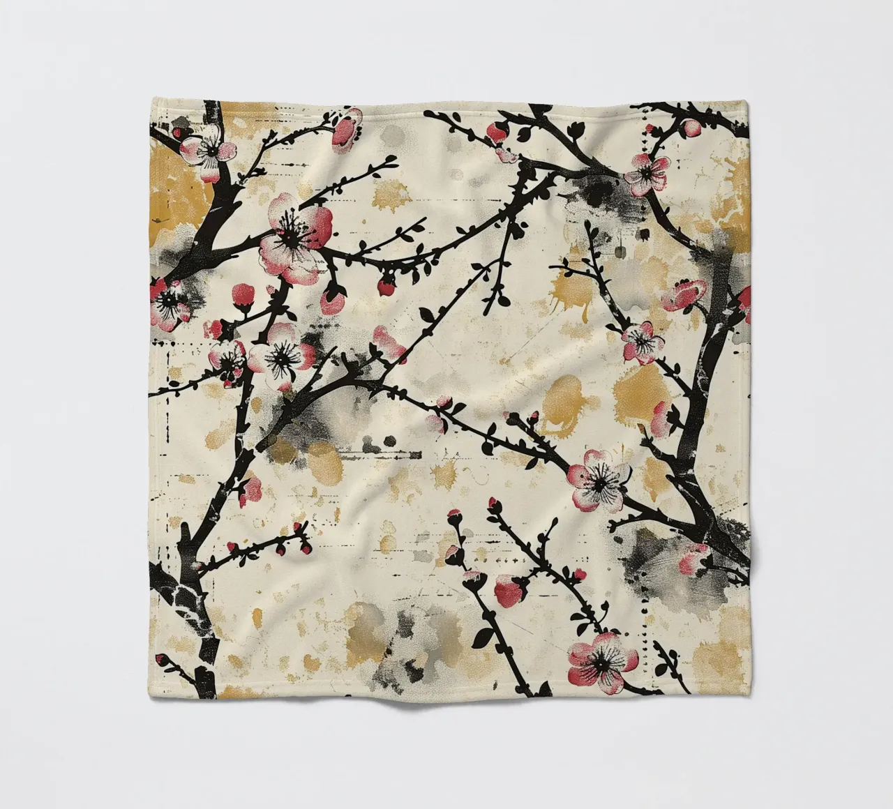 Sakura Serenity coperta in pile da Botanical Pattern House
