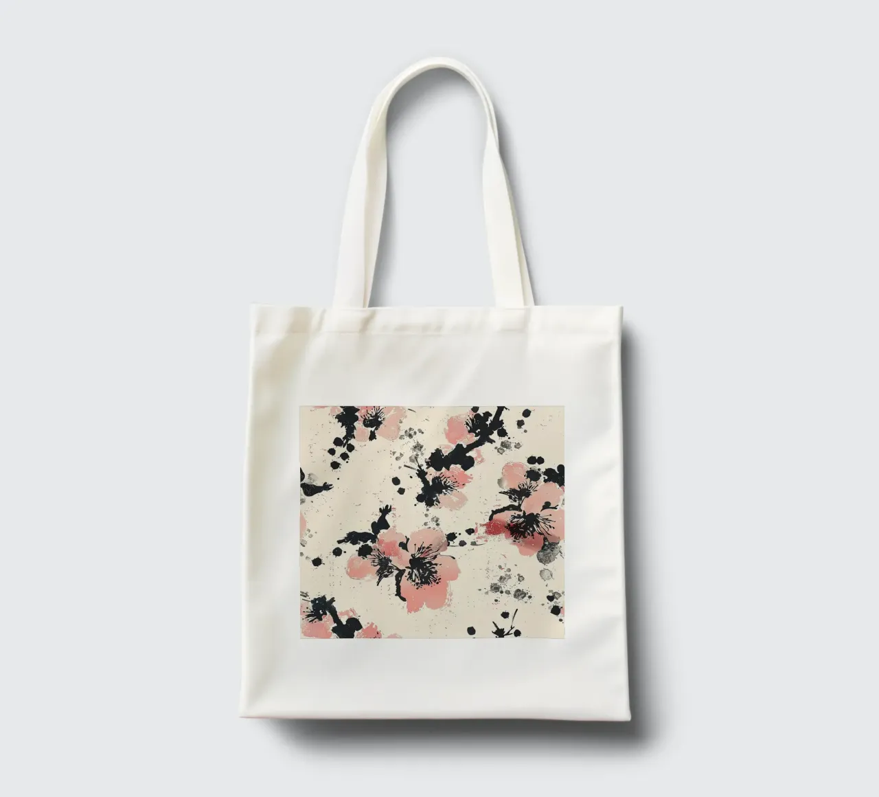 Sakura Serenity borsa in juta da Botanical Pattern House
