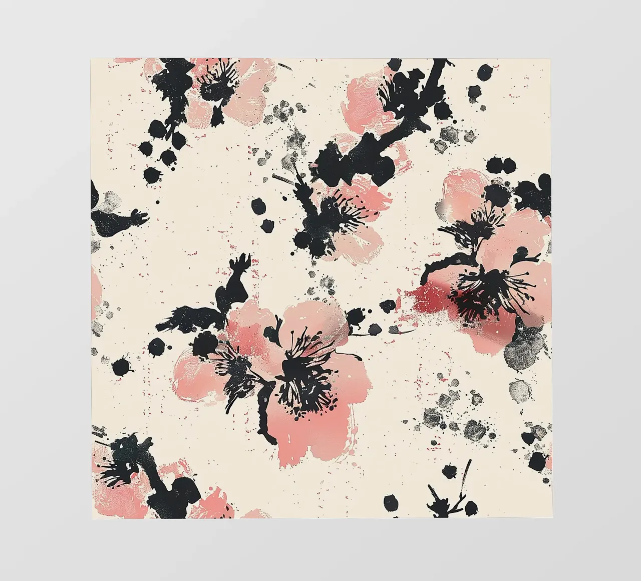 Sakura Serenity telo in pvc da Botanical Pattern House