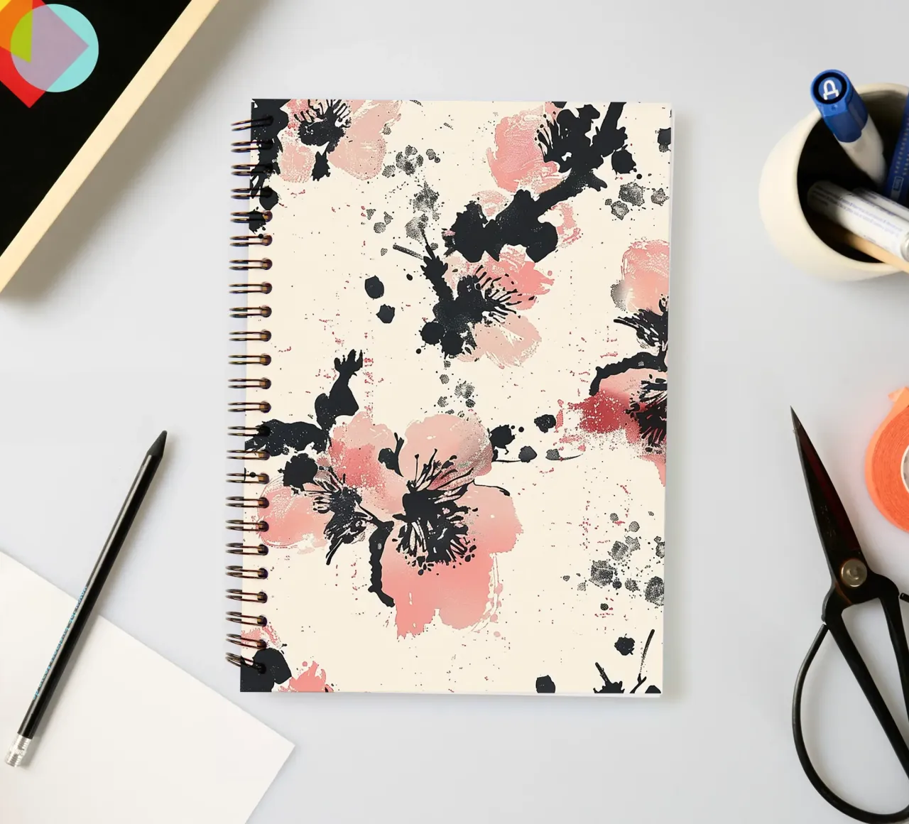 Sakura Serenity carnet à spirale de Botanical Pattern House