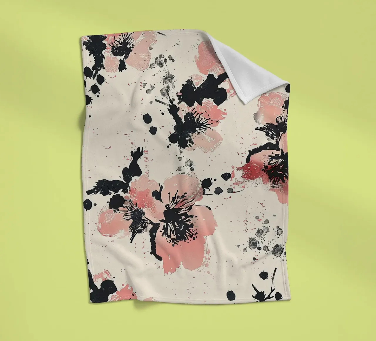 Sakura Serenity coperta in pile da Botanical Pattern House
