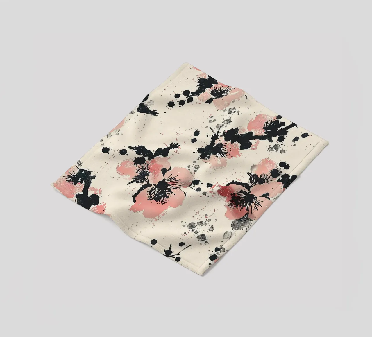 Sakura Serenity coperta in pile da Botanical Pattern House