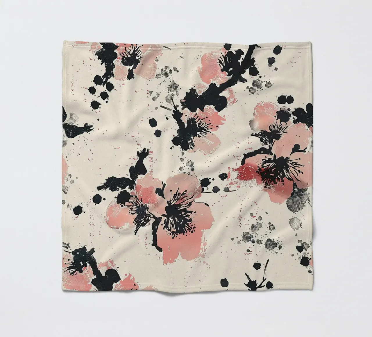 Sakura Serenity coperta in pile da Botanical Pattern House