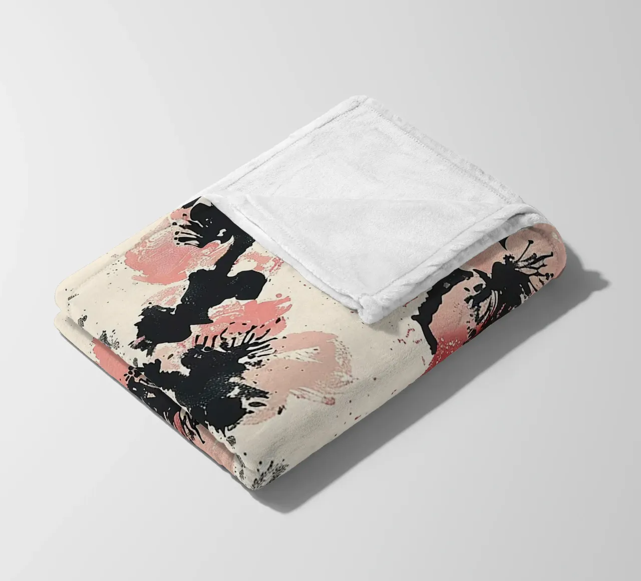 Sakura Serenity coperta in pile da Botanical Pattern House