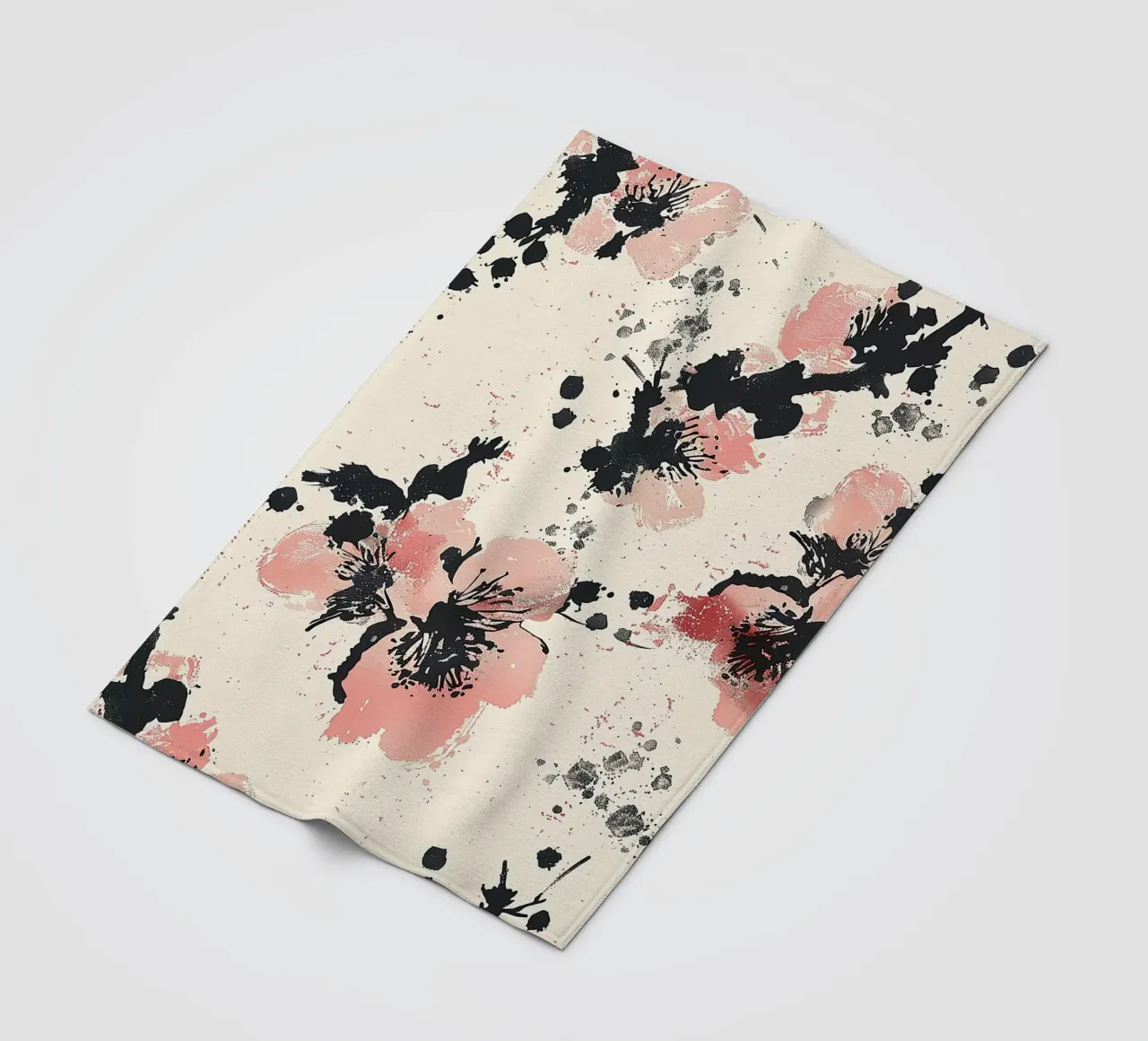 Sakura Serenity coperta in pile da Botanical Pattern House
