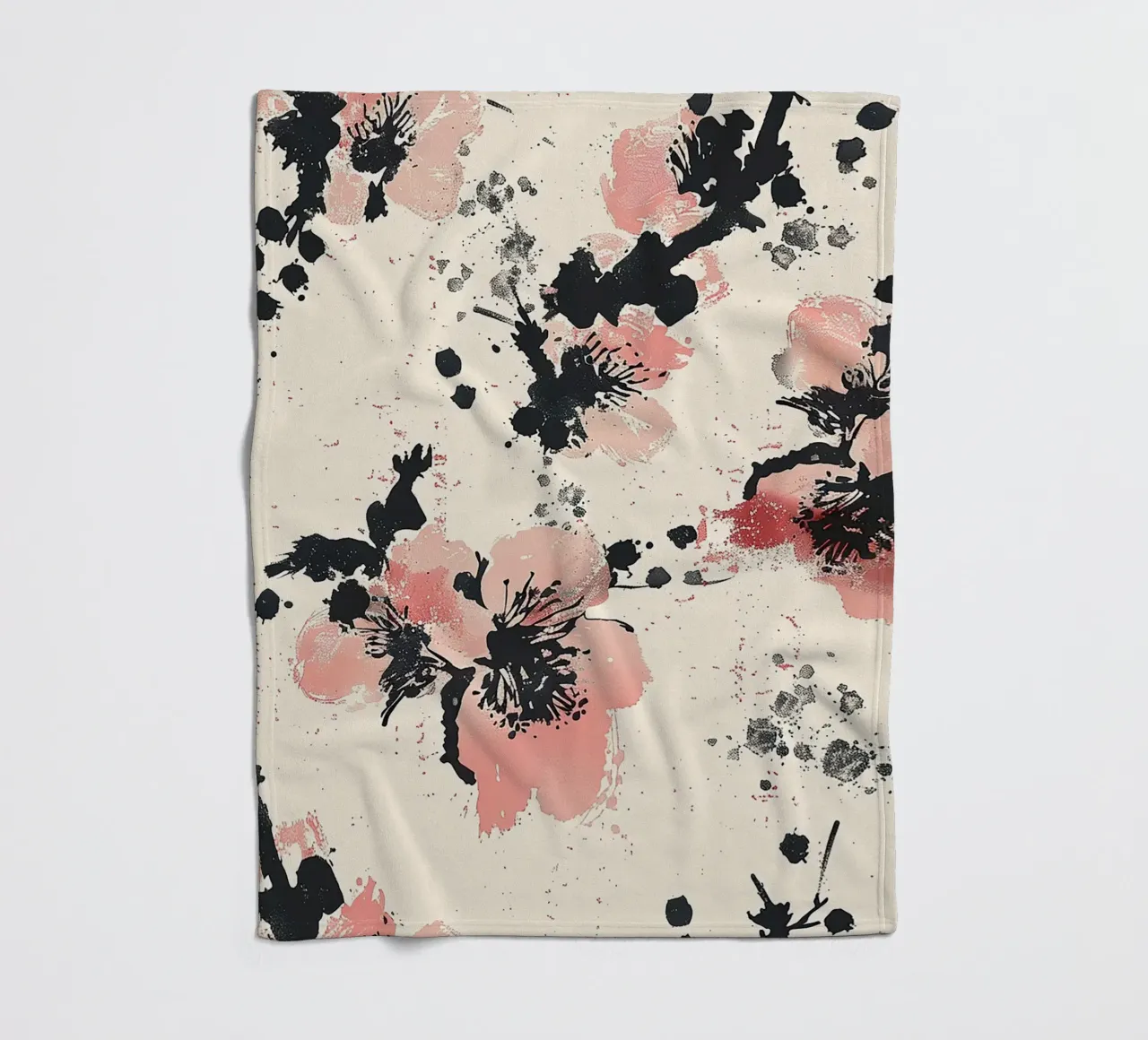 Sakura Serenity coperta in pile da Botanical Pattern House
