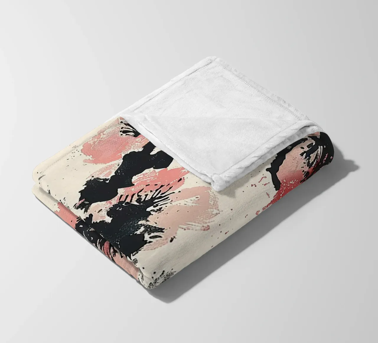 Sakura Serenity coperta in pile da Botanical Pattern House