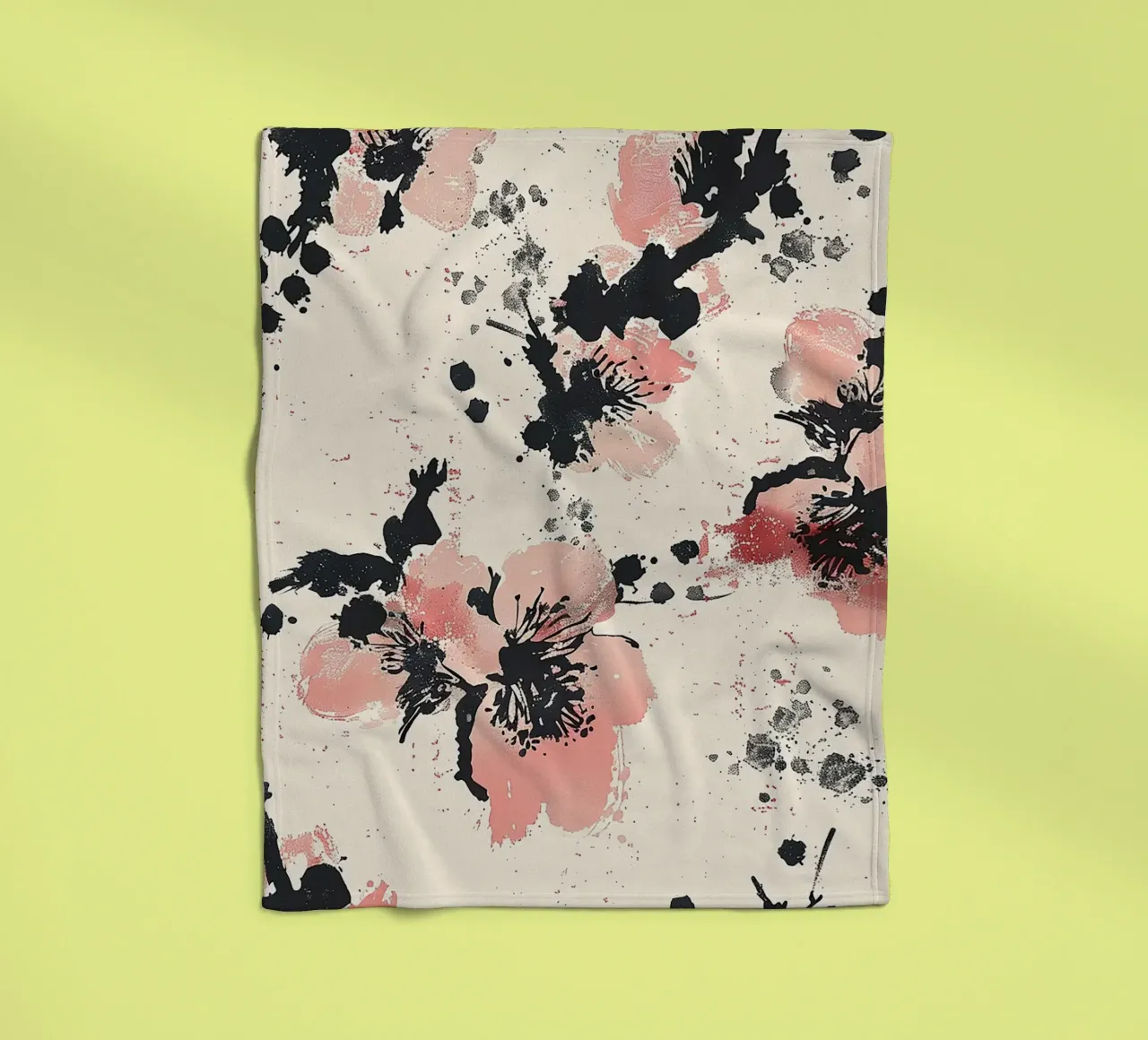 Sakura Serenity coperta in pile da Botanical Pattern House