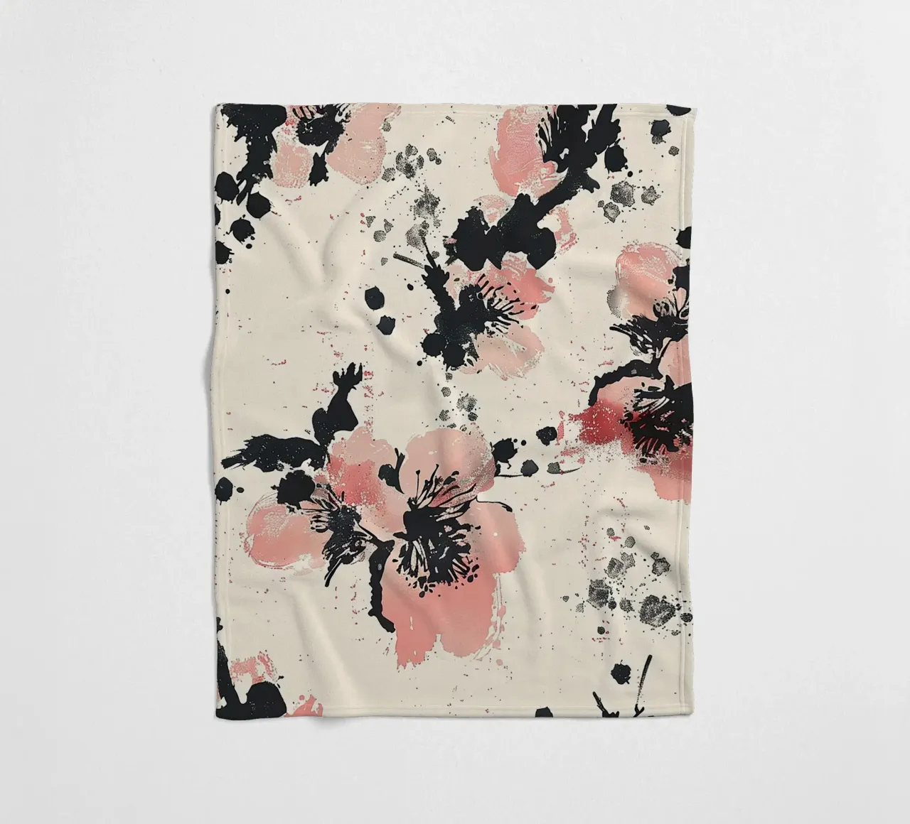 Sakura Serenity coperta in pile da Botanical Pattern House