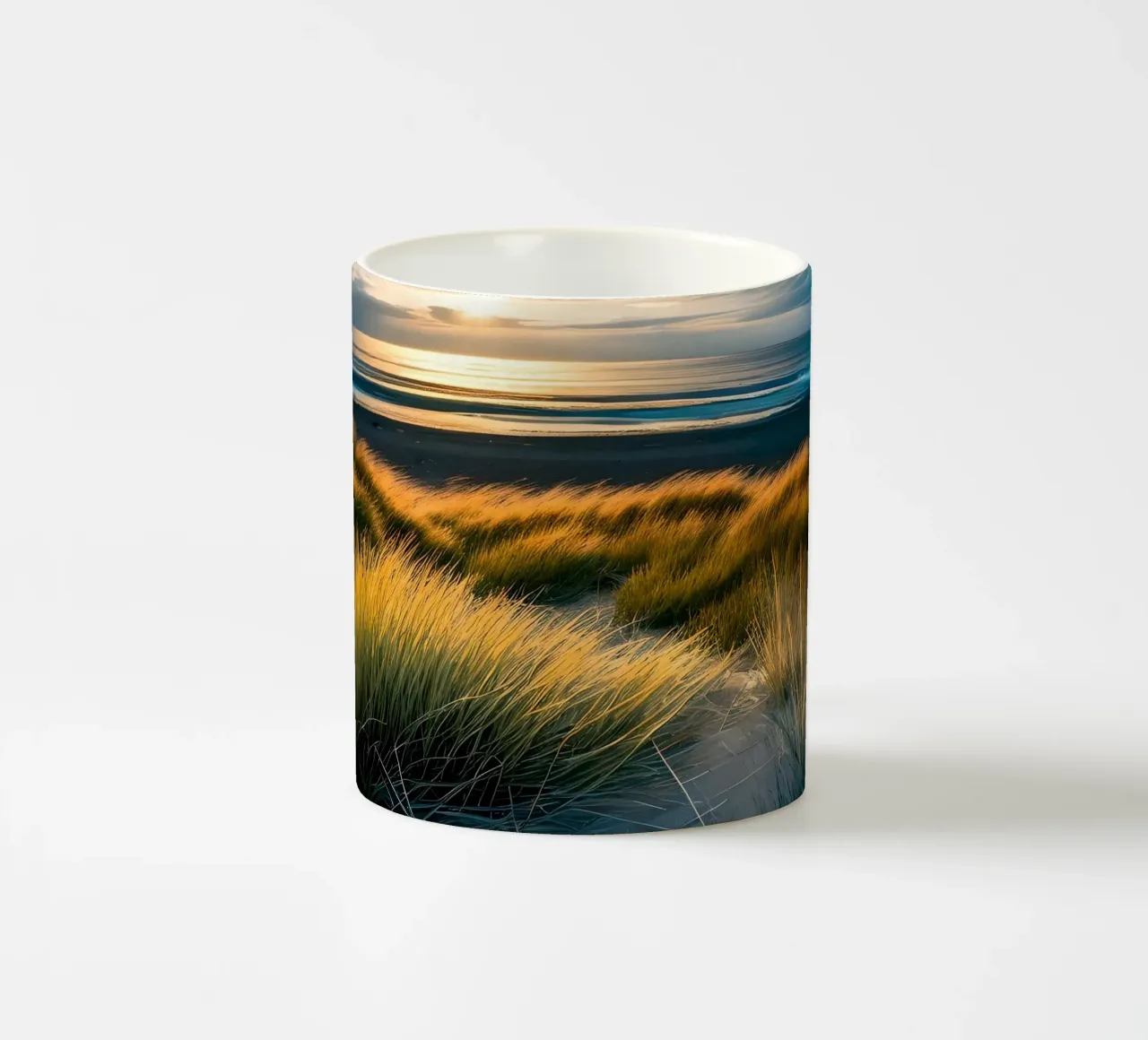 Dünengras und Meer tazza in ceramica da kosinsart.gallery