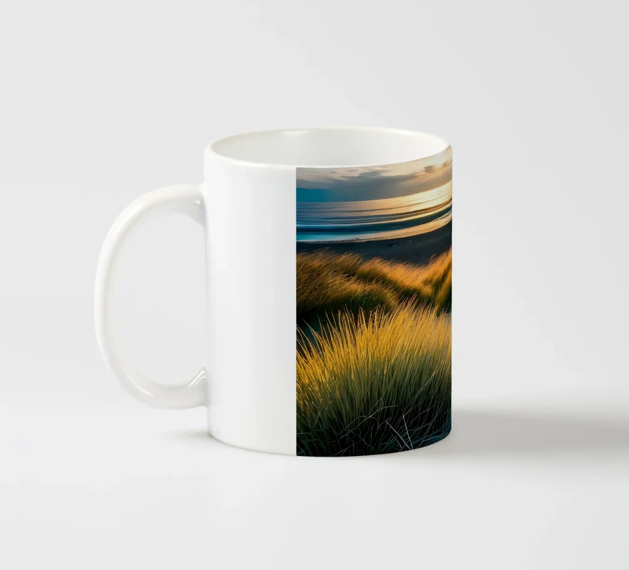 Dünengras und Meer tazza in ceramica da kosinsart.gallery