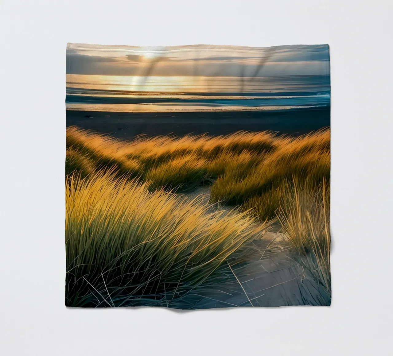 Dünengras und Meer coperta in pile da kosinsart.gallery