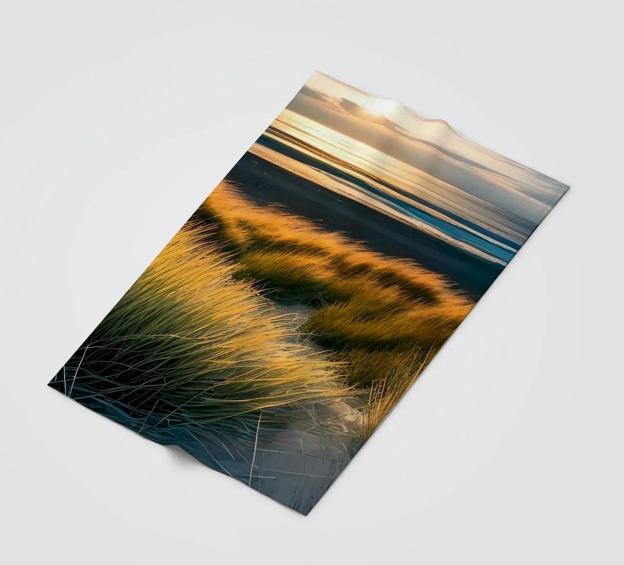Dünengras und Meer coperta in pile da kosinsart.gallery
