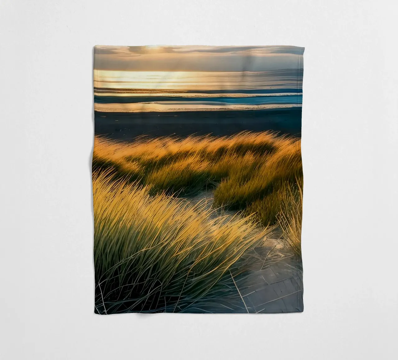 Dünengras und Meer coperta in pile da kosinsart.gallery