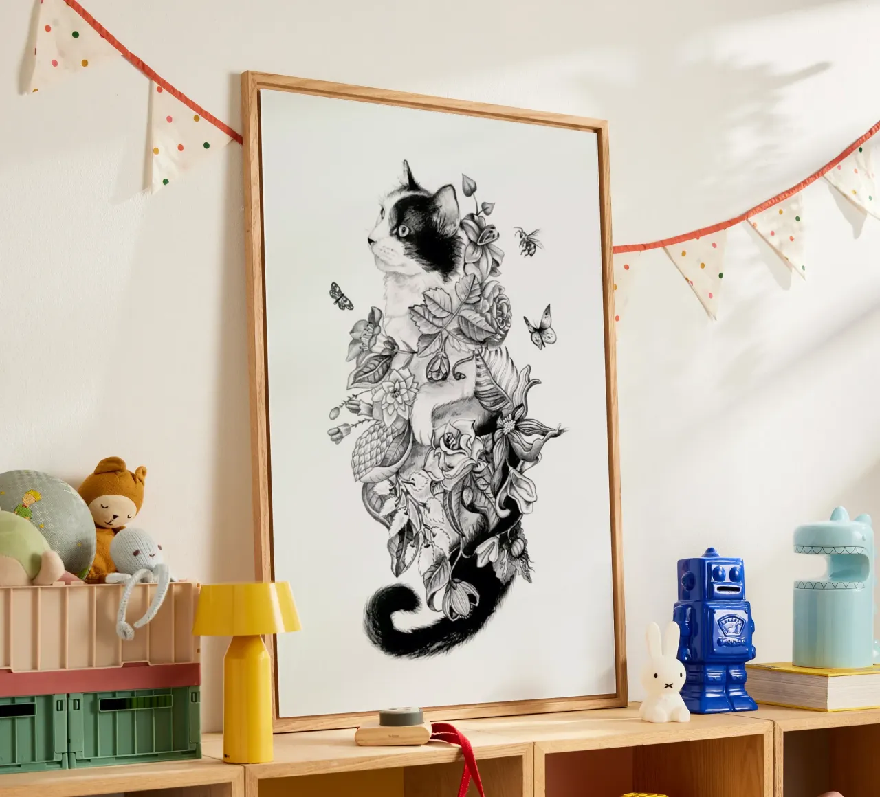 Botanical Cat plexiglass da Alejandra Sáenz