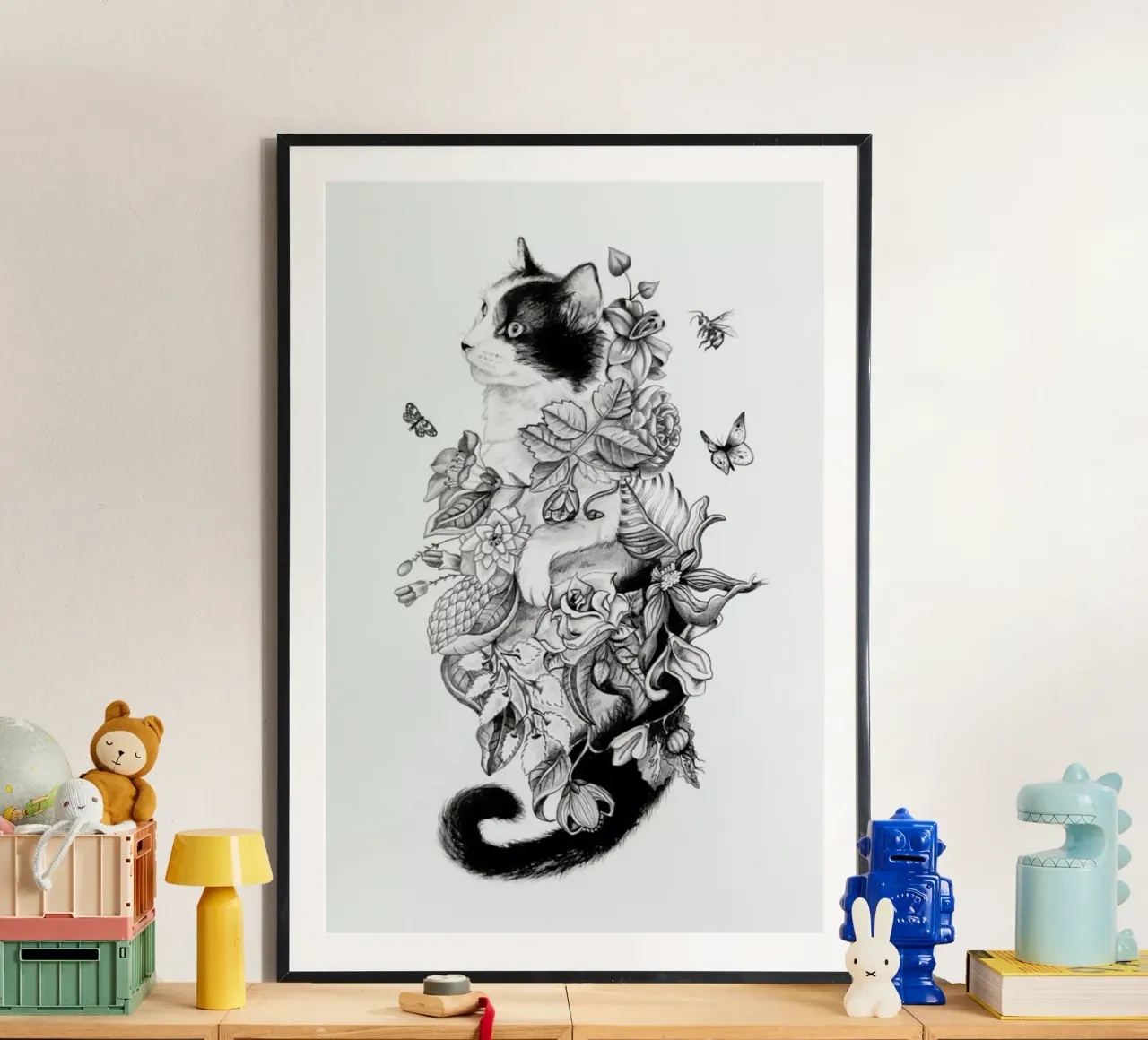 Botanical Cat poster da Alejandra Sáenz