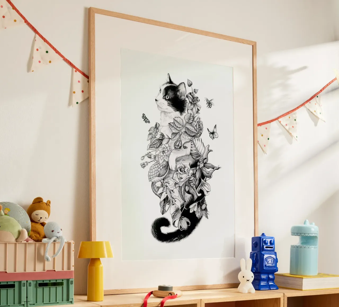 Botanical Cat poster da Alejandra Sáenz