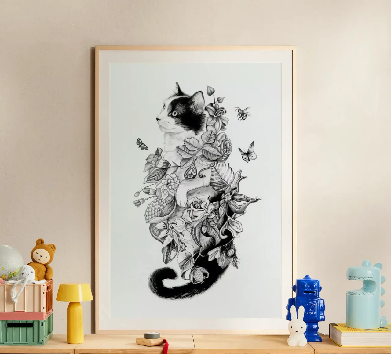Botanical Cat poster da Alejandra Sáenz