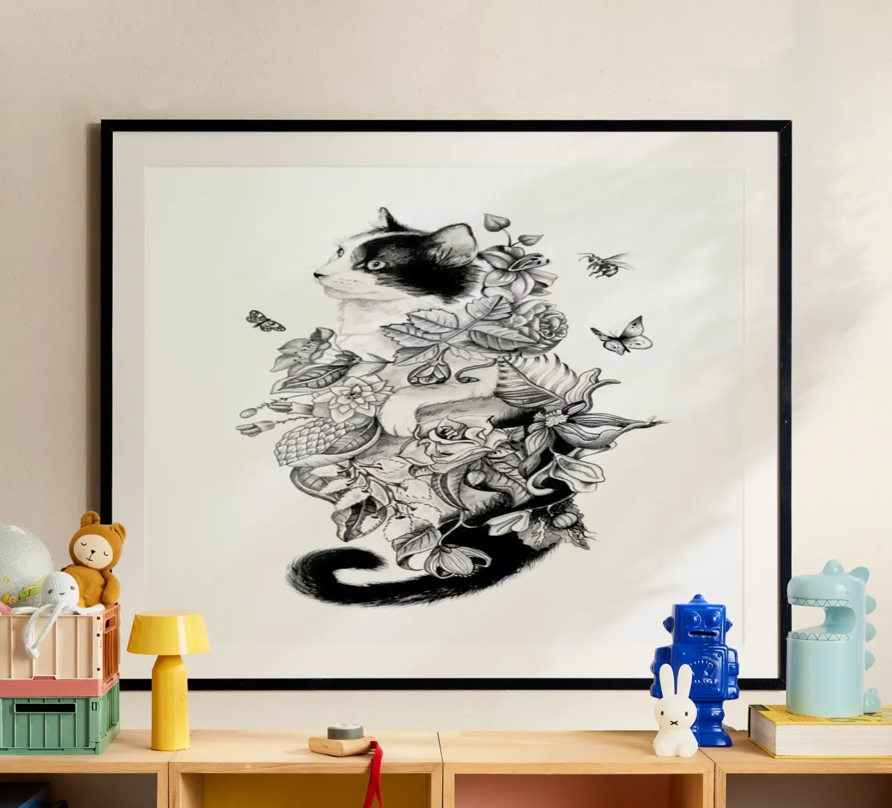 Botanical Cat poster da Alejandra Sáenz