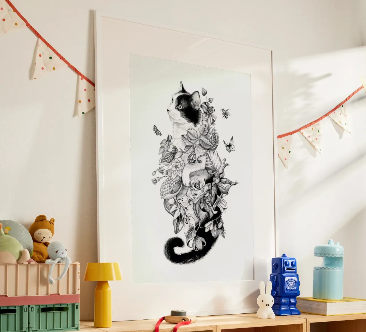 Botanical Cat poster da Alejandra Sáenz