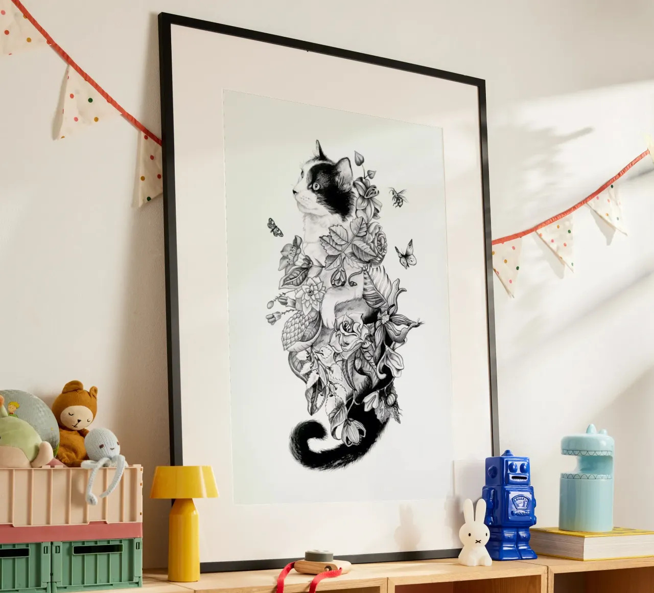 Botanical Cat poster da Alejandra Sáenz