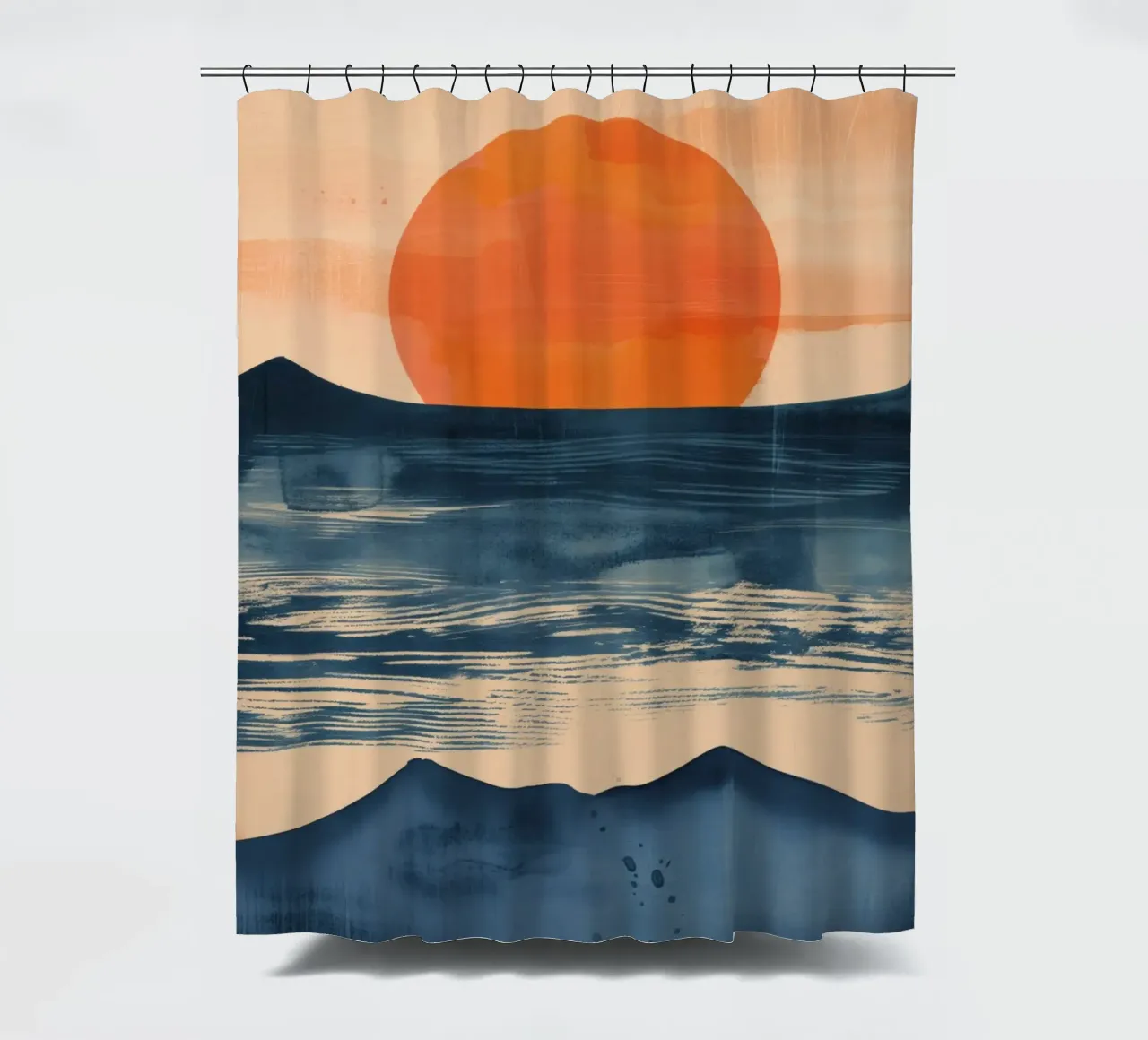 Zonsondergang Duschvorhang von Imagine