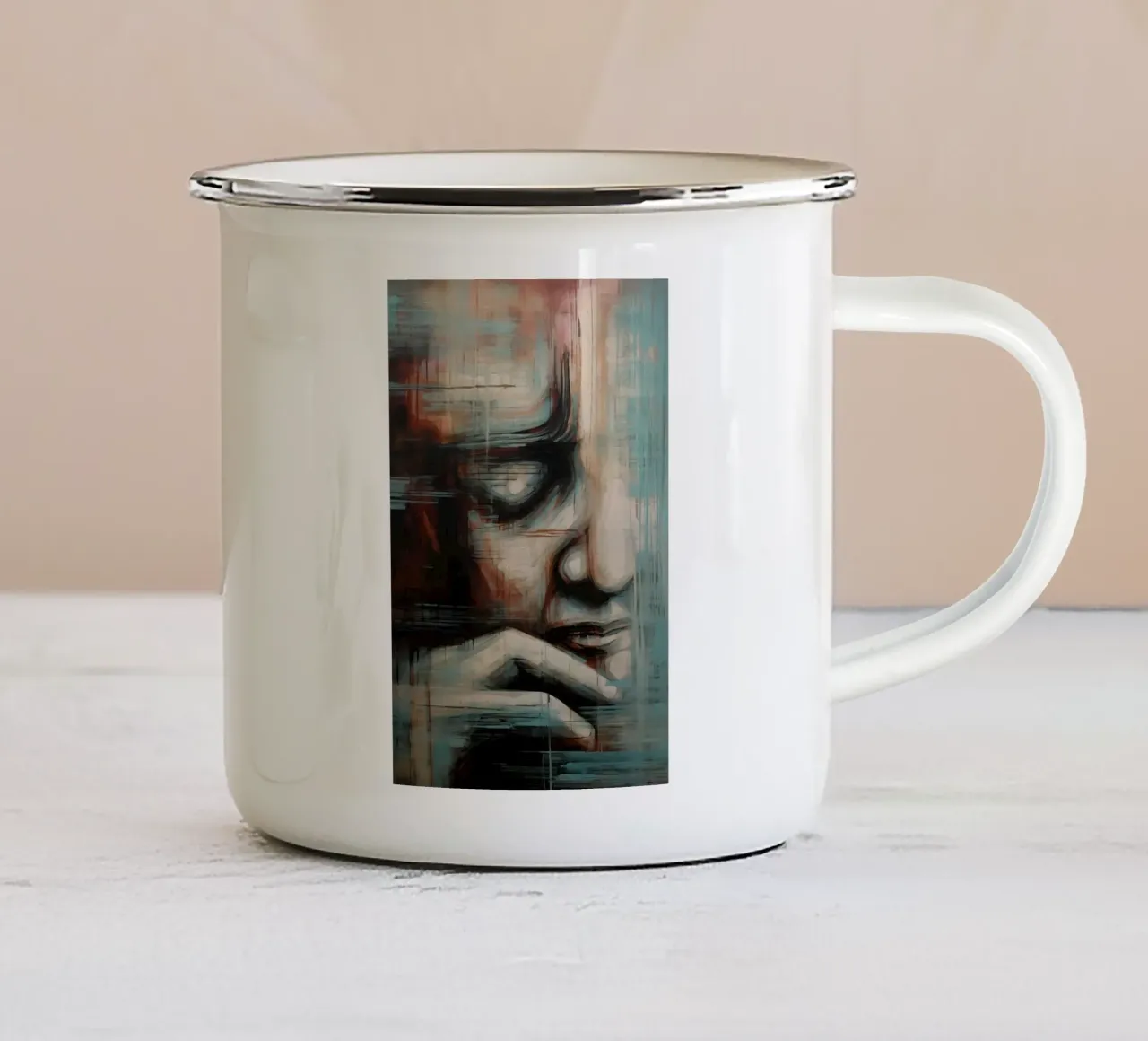 Disperazione tazza in smalto da Imagine