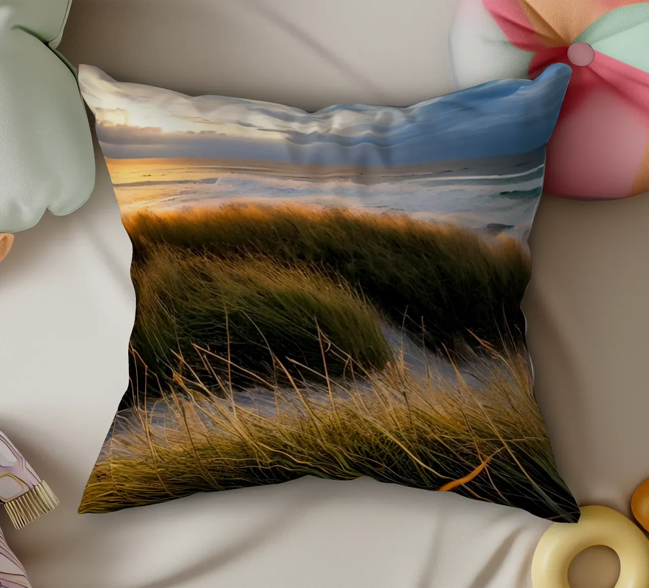 Abendstimmung am Meer cuscino da kosinsart.gallery