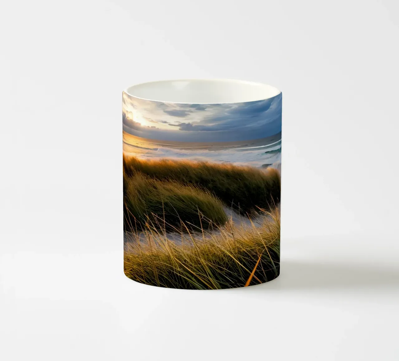 Abendstimmung am Meer tazza in ceramica da kosinsart.gallery