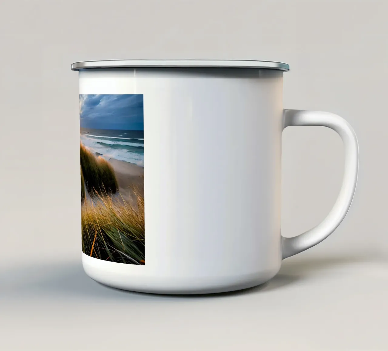 Abendstimmung am Meer tazza in smalto da kosinsart.gallery