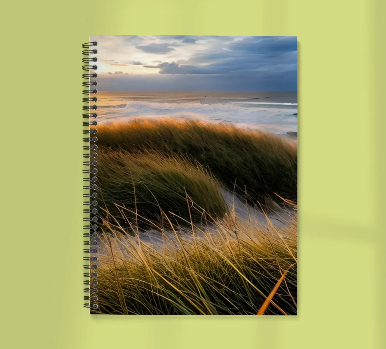 Abendstimmung am Meer spiral notebook by kosinsart.gallery