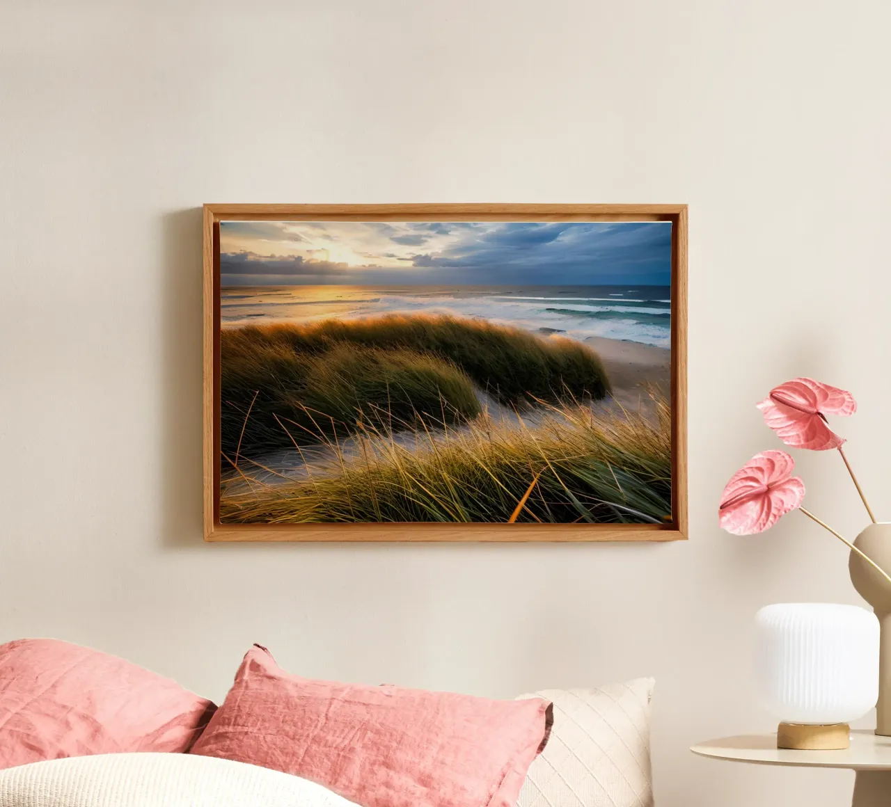 Abendstimmung am Meer tela con Cornice a cassetta da kosinsart.gallery